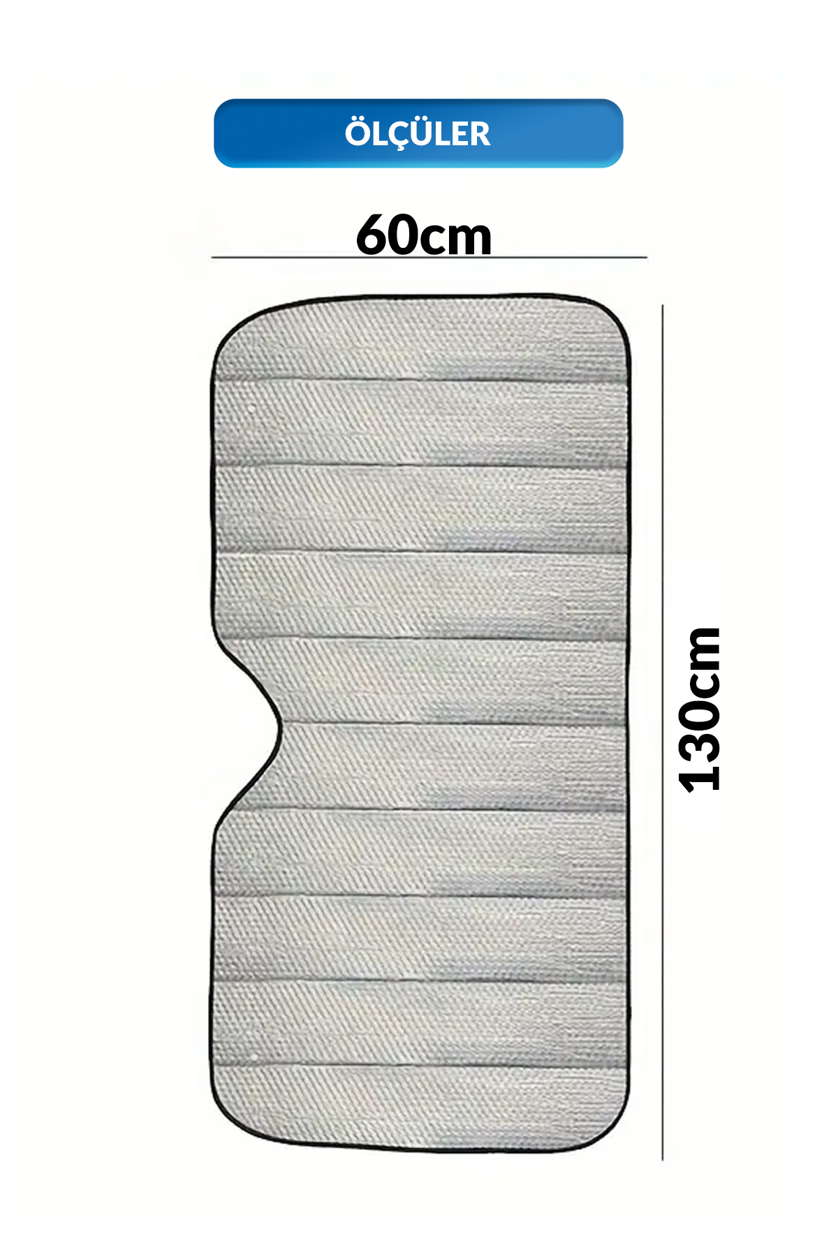 Oto Güneşlik - 130*60cm - Tüm Araçlara Uyumlu - 8682076039744kavi - selexotogüneşlik